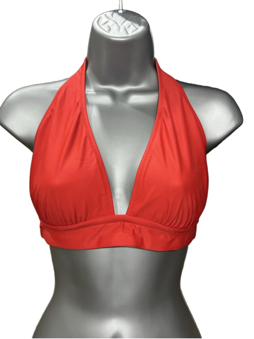 J. Crew DD halter tie-back bikini top with mesh size medium